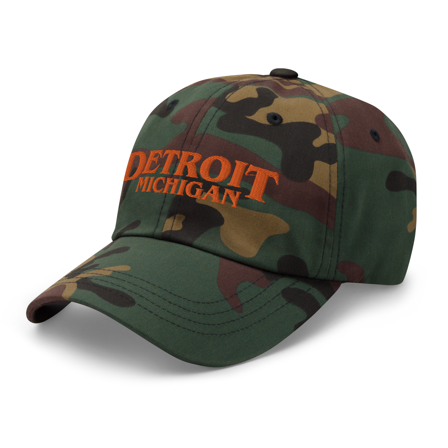 'Detroit Michigan' Camouflage Cap (1980s Drama Parody)