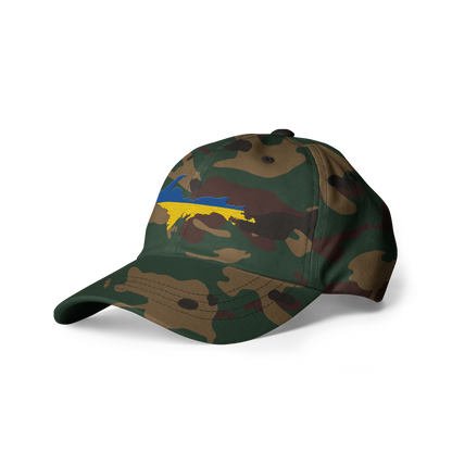 Michigan Upper Peninsula Camouflage Cap (Ukraine Edition)