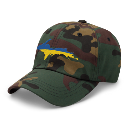 Michigan Upper Peninsula Camouflage Cap (Ukraine Edition)