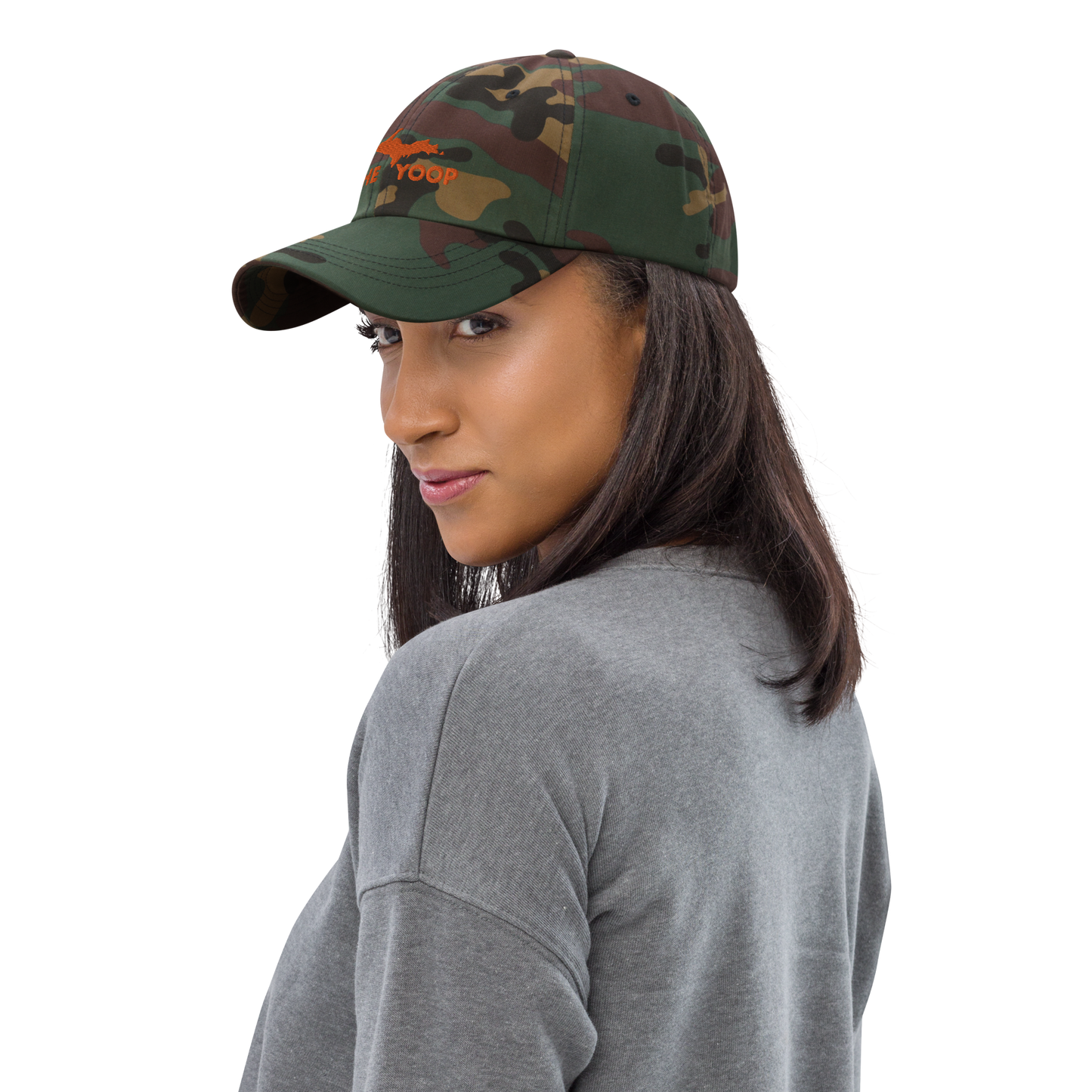 'The Yoop' Camouflage Cap (w/ UP Outline)