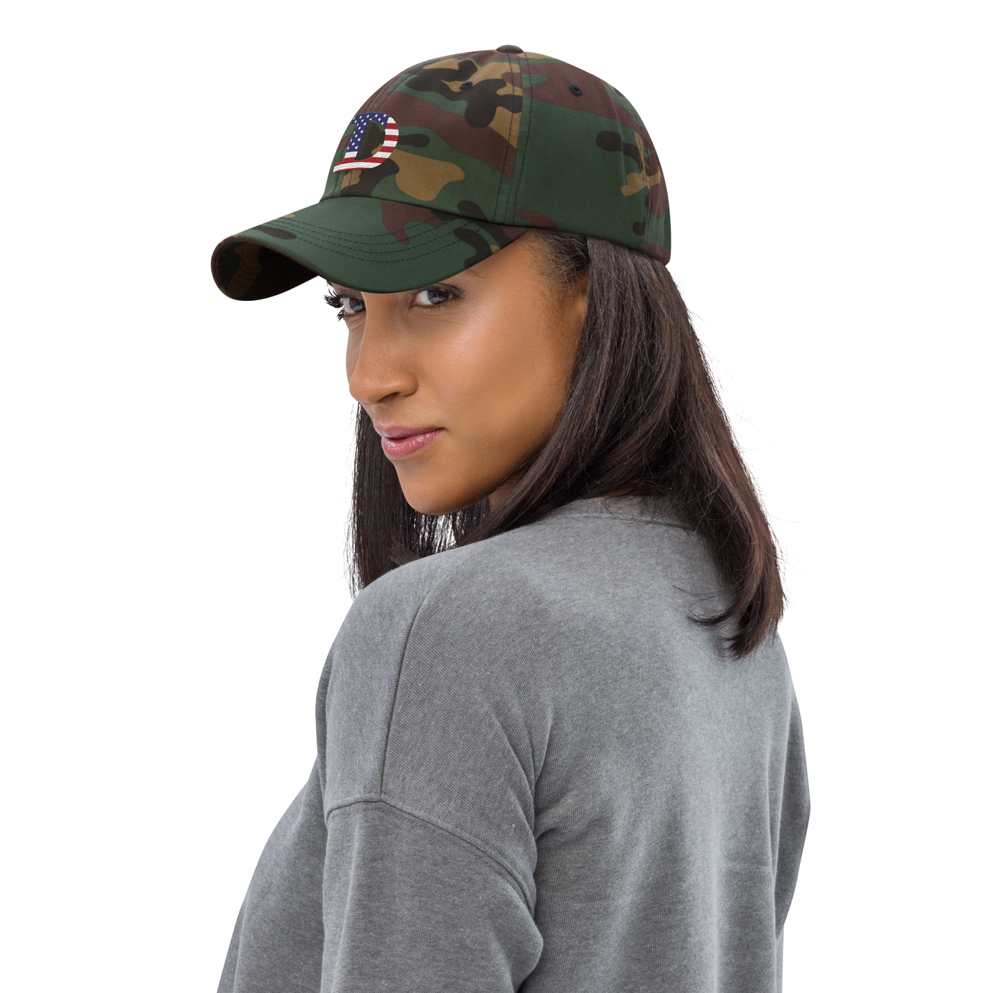 Detroit 'Old French D' Camouflage Cap (Patriot Edition)