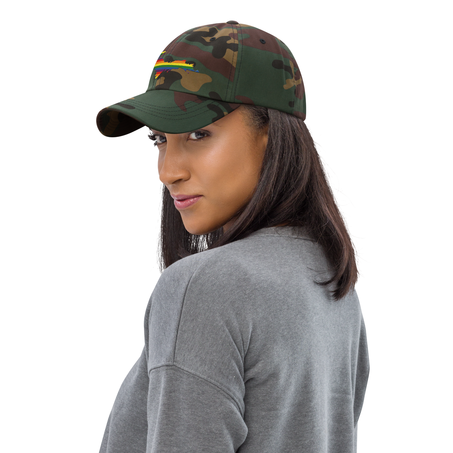 Michigan Upper Peninsula Camouflage Cap (Pride Edition)