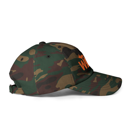 Michigan 'Wild' Camouflage Cap (Geometric Sans Font)