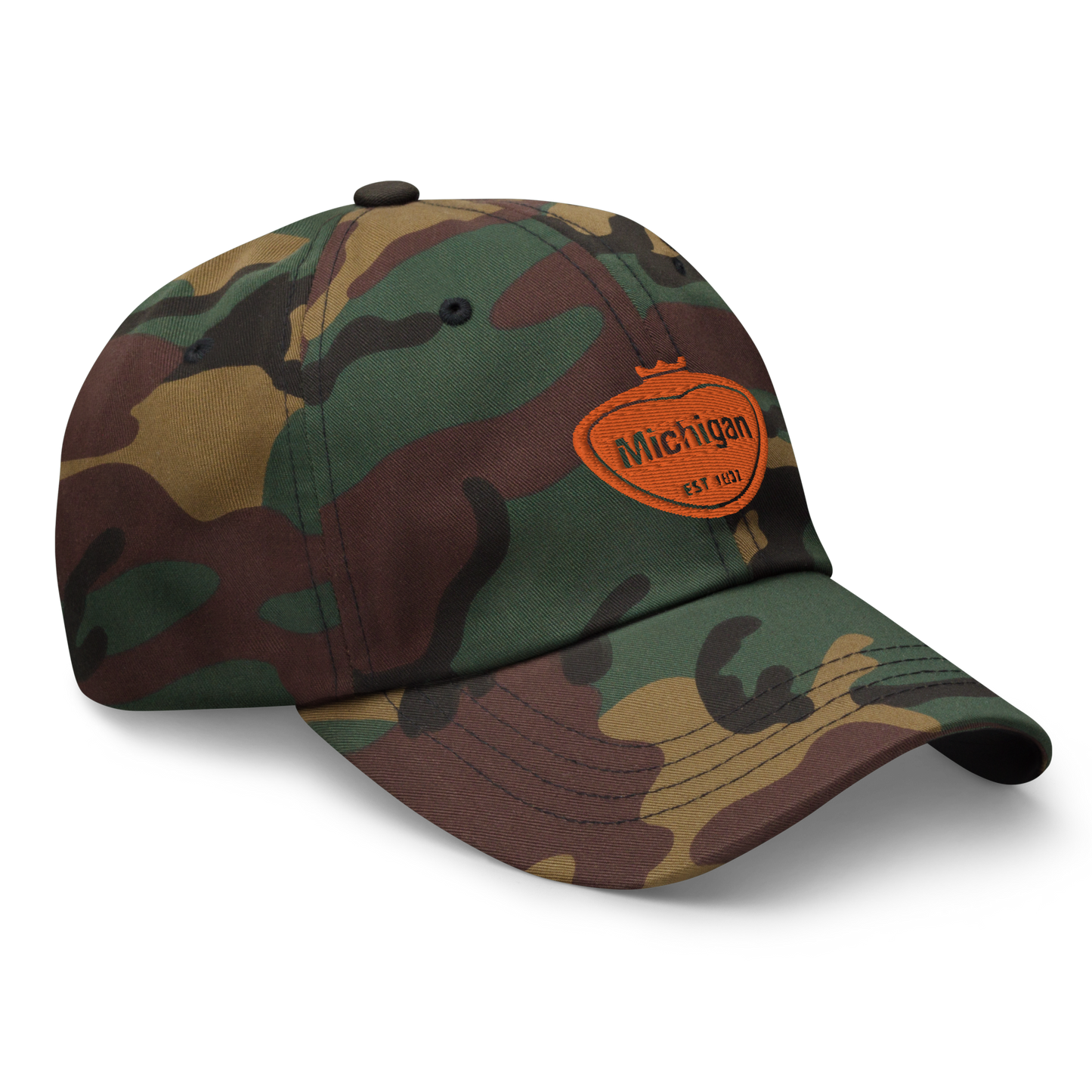 'Michigan EST 1837' Camouflage Cap (Local Sodapop Parody)