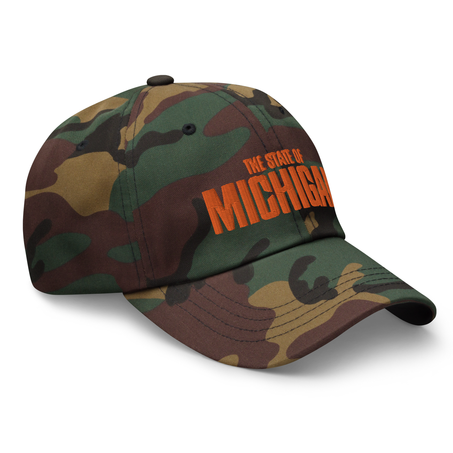 'The State of Michigan' Camouflage Cap (Flying Superhero Parody)