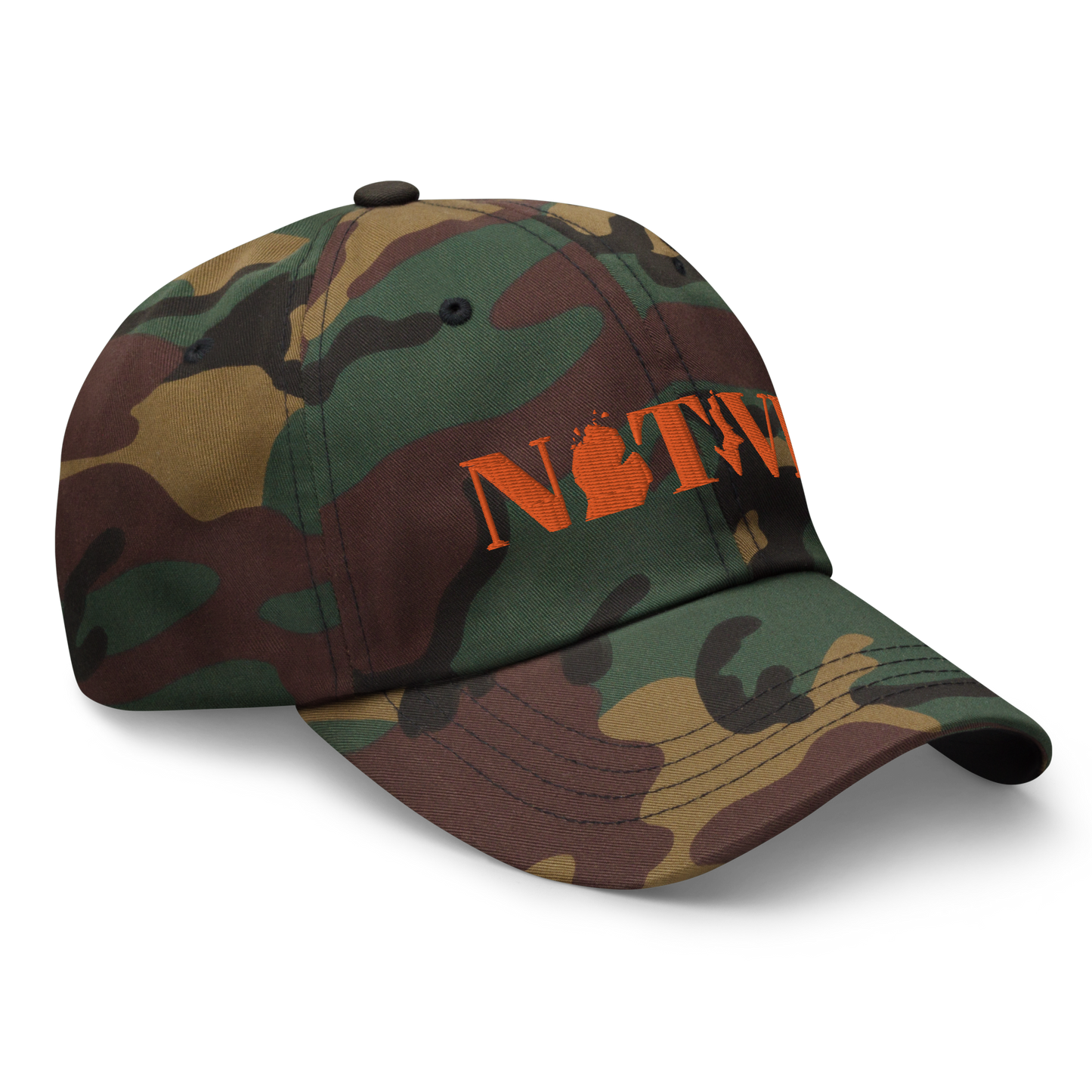 Michigan 'Native' Camouflage Cap (Didone Font)