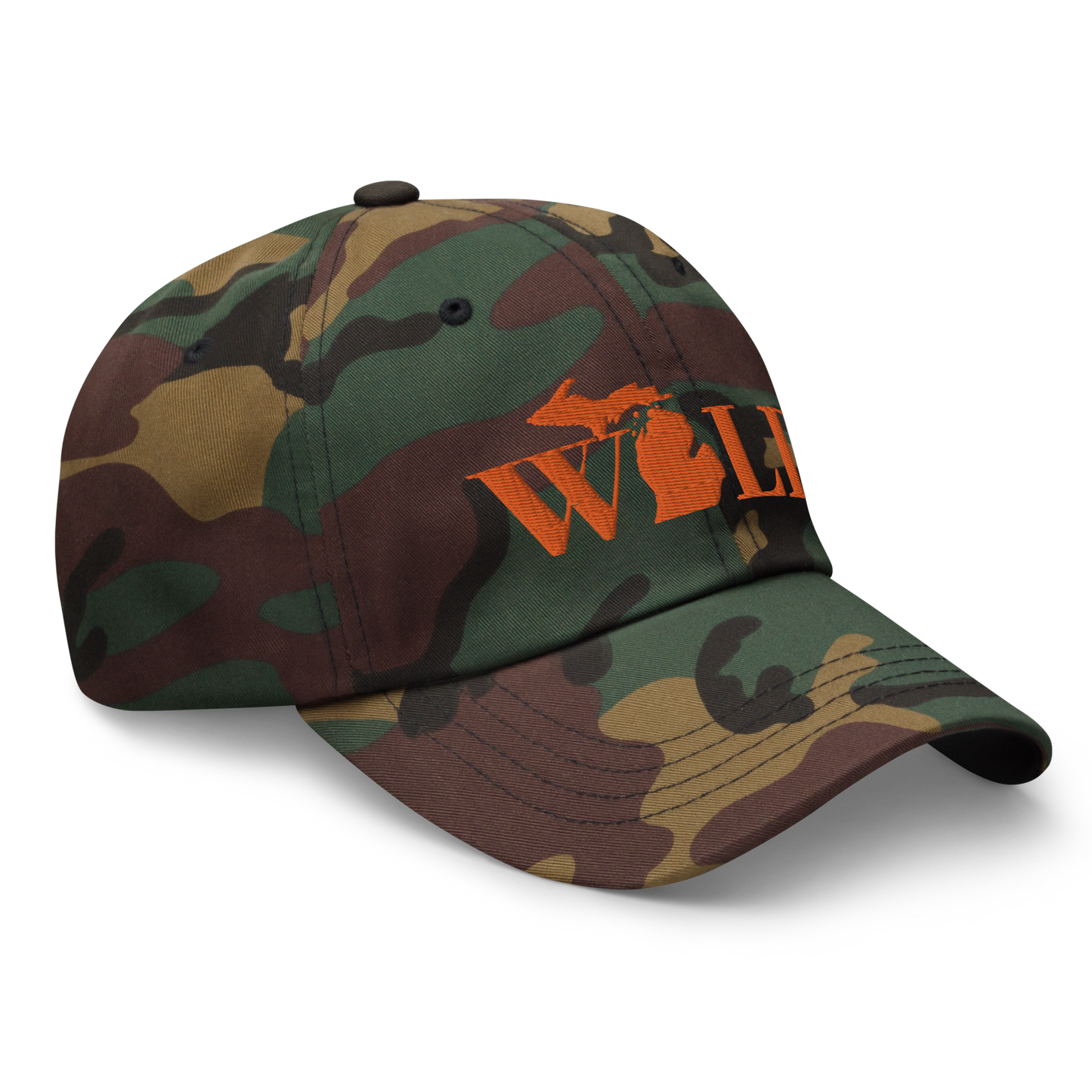 Michigan 'Wild' Camouflage Cap (Didone Font)