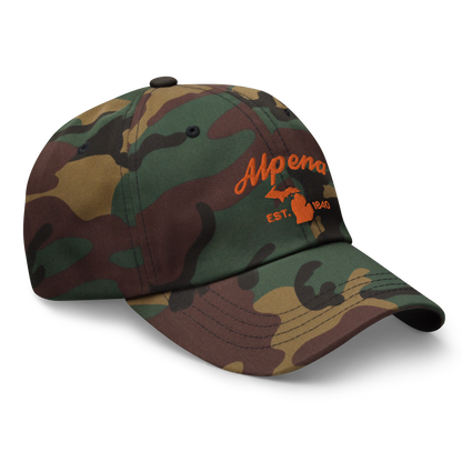 'Alpena EST. 1840' Camouflage Cap (Script Font)