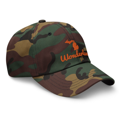 Michigan 'Wonderland' Camouflage Cap (Script Font)