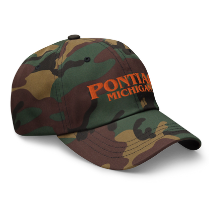 'Pontiac Michigan' Camouflage Cap (1980s Drama Parody)