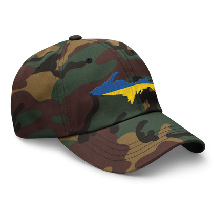 Michigan Upper Peninsula Camouflage Cap (Ukraine Edition)