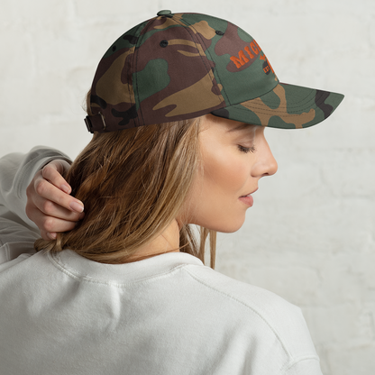 'Michigan EST. 1837' Camouflage Cap  (Western Font)