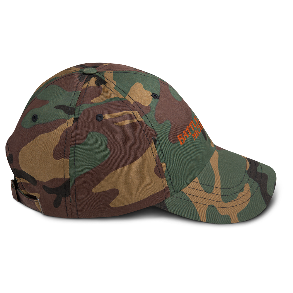 'Battle Creek Michigan' Camouflage Cap (1980s Drama Parody)