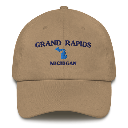 'Grand Rapids Michigan' Dad Hat (w/ Michigan Outline)