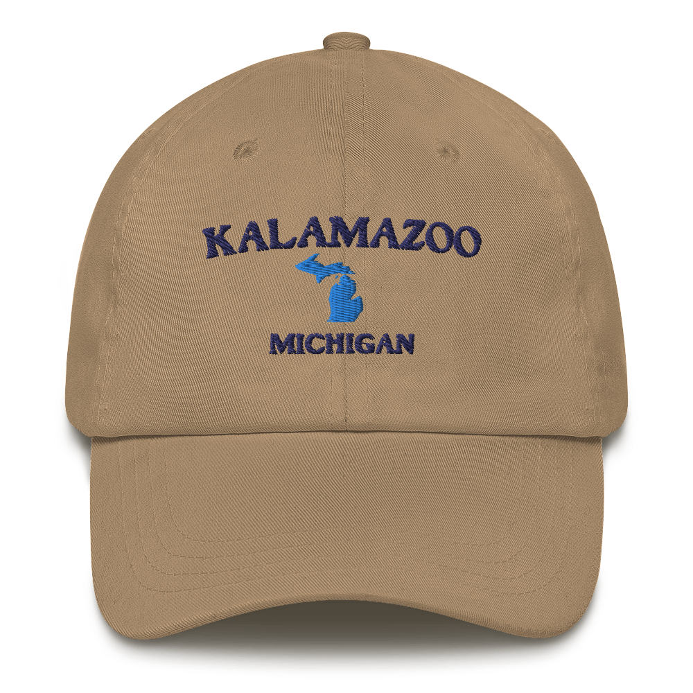 'Kalamazoo Michigan' Dad Hat (w/ Michigan Outline)