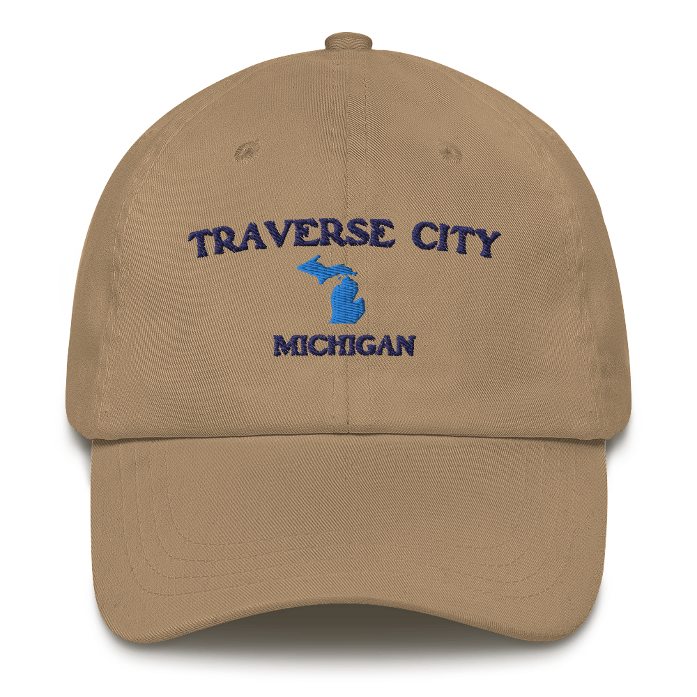 'Traverse City Michigan' Dad Hat (w/ Michigan Outline)