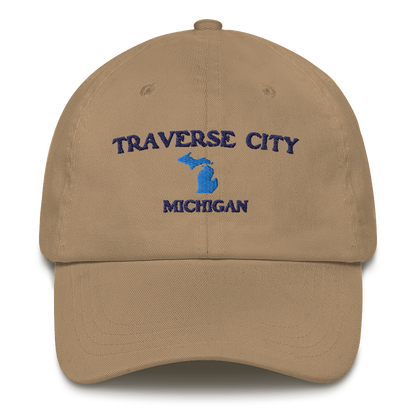 'Traverse City Michigan' Dad Hat (w/ Michigan Outline)