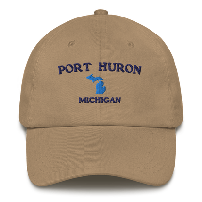 'Port Huron Michigan' Dad Hat (w/ Michigan Outline)