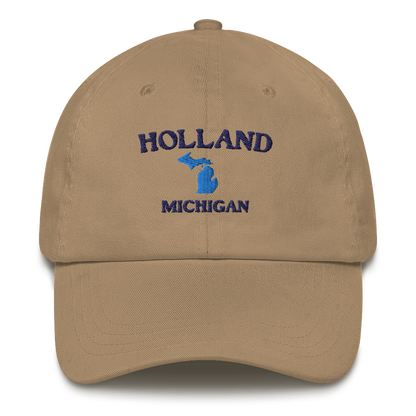 'Holland Michigan' Dad Hats (w/ Michigan Outline)