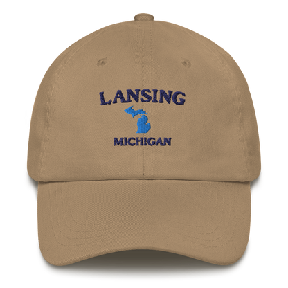 'Lansing Michigan' Dad Hat (w/ Michigan Outline)