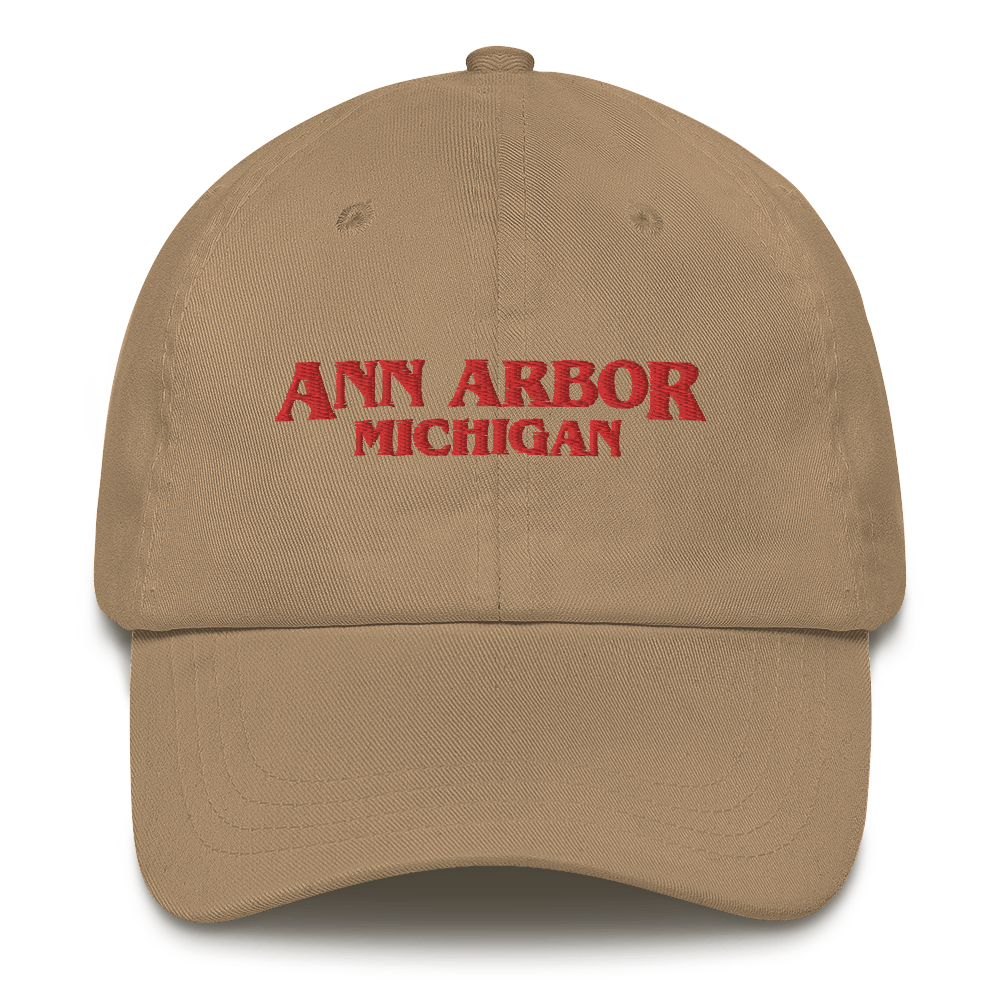 'Ann Arbor Michigan' Dad Hat (1980s Drama Parody)