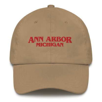 'Ann Arbor Michigan' Dad Hat (1980s Drama Parody)