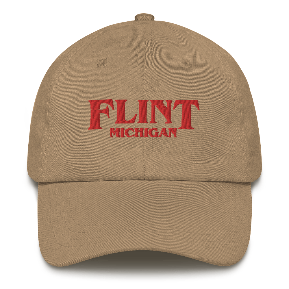 'Flint Michigan' Dad Hat (1980s Drama Parody)