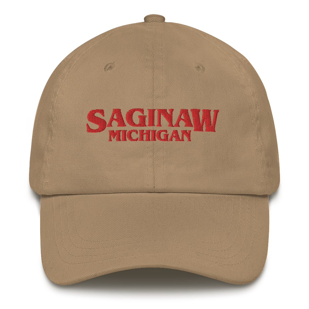 'Saginaw Michigan' Dad Hat (1980s Drama Parody)