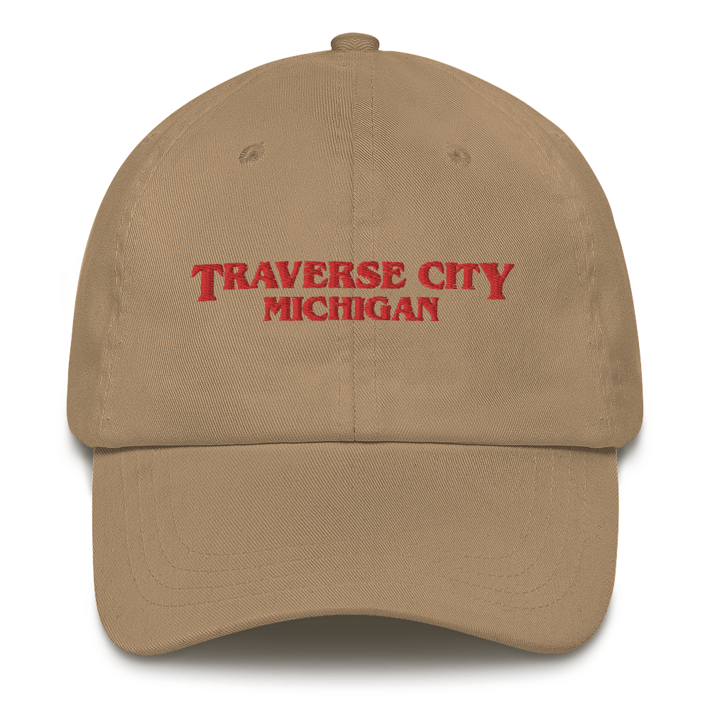 'Traverse City Michigan' Dad Hat (1980s Drama Parody)