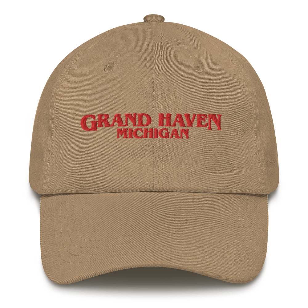 'Grand Haven Michigan' Dad Hat (1980s Drama Parody)