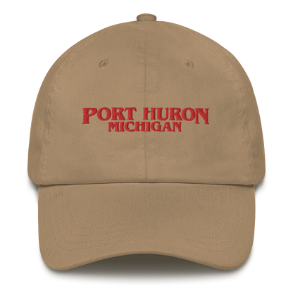 'Port Huron Michigan' Dad Hat (1980s Drama Parody)