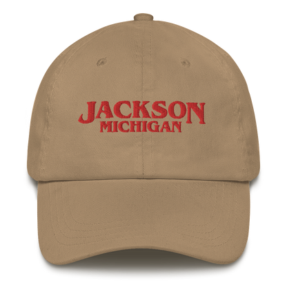 'Jackson Michigan' Dad Hat (1980s Drama Parody)