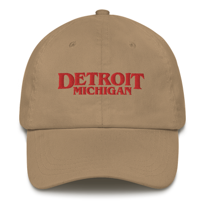 'Detroit Michigan' Dad Hat (1980s Drama Parody)