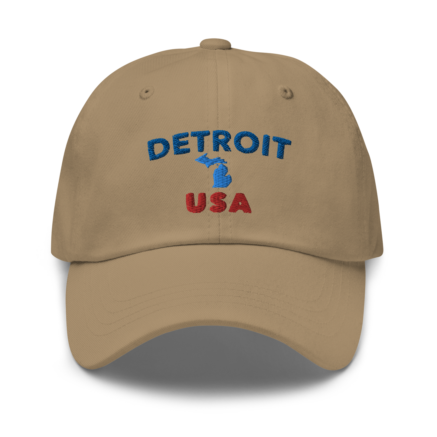 'Detroit USA' Dad Hat (w/ Michigan Outline)