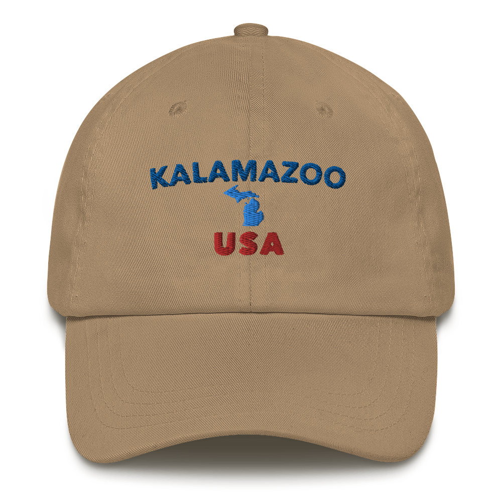 'Kalamazoo USA' Dad Hat (w/ Michigan Outline)