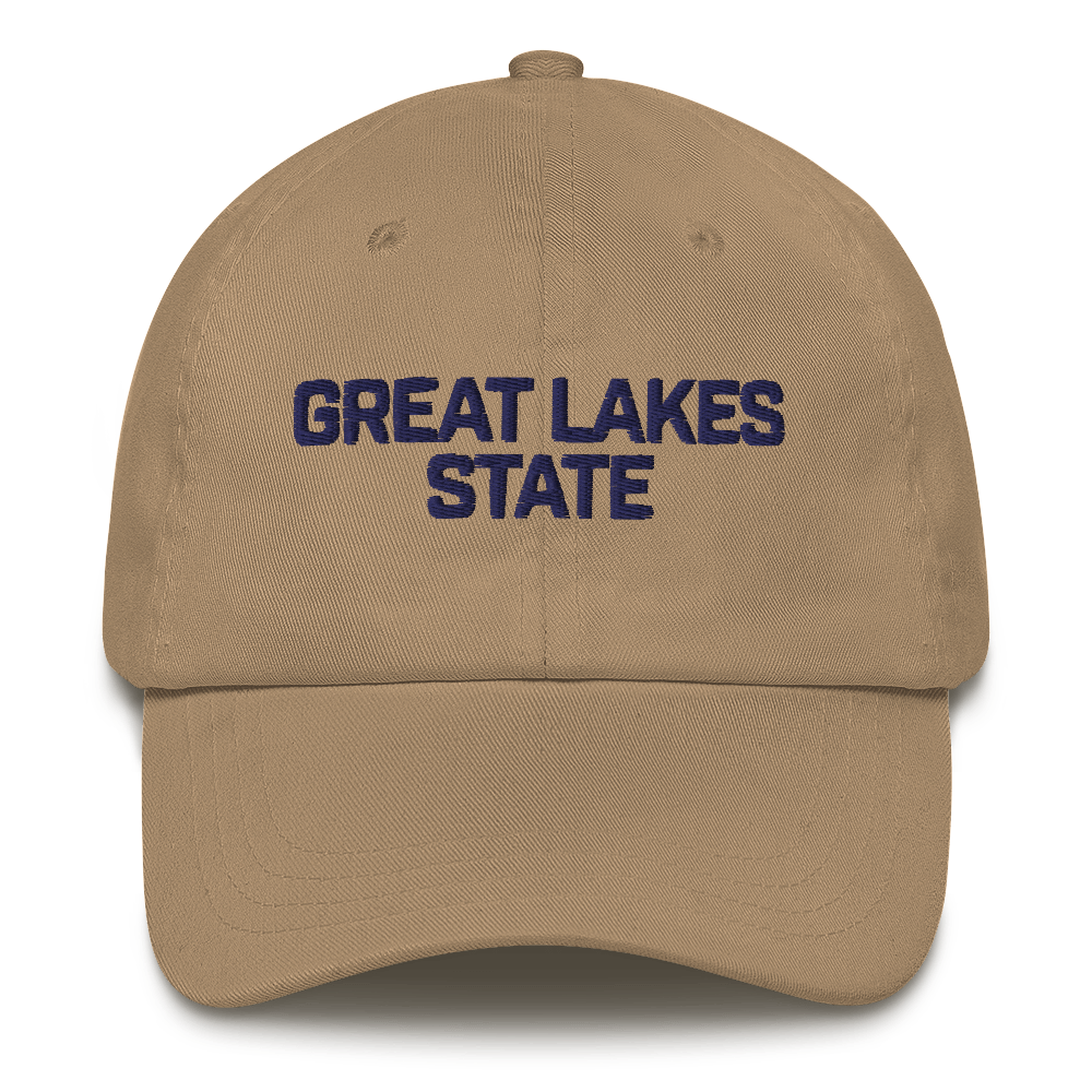 Michigan 'Great Lakes State' Dad Hat (Maritime Font)