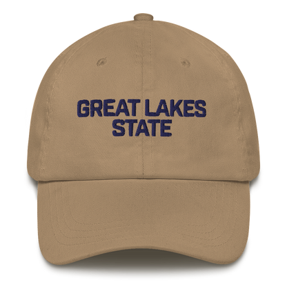 Michigan 'Great Lakes State' Dad Hat (Maritime Font)