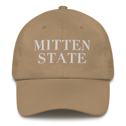 Michigan 'Mitten State' Dad Hat (Didone Font)