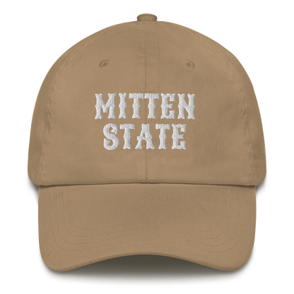 Michigan 'Mitten State' Dad Hat (Western Font)