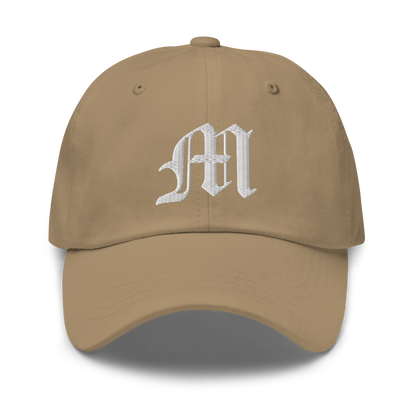 Old English 'M' Dad Hat (w 'Michigan' Back Design)