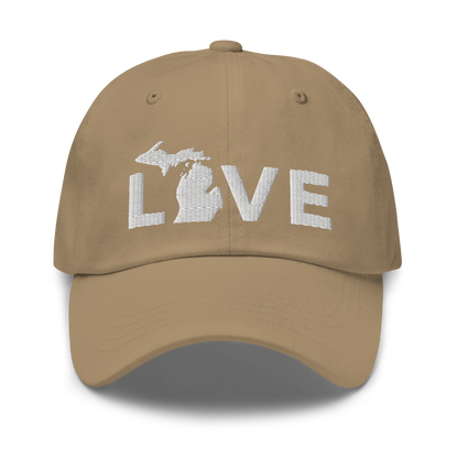 Michigan 'Love' Dad Hat (Geometric Sans Font)