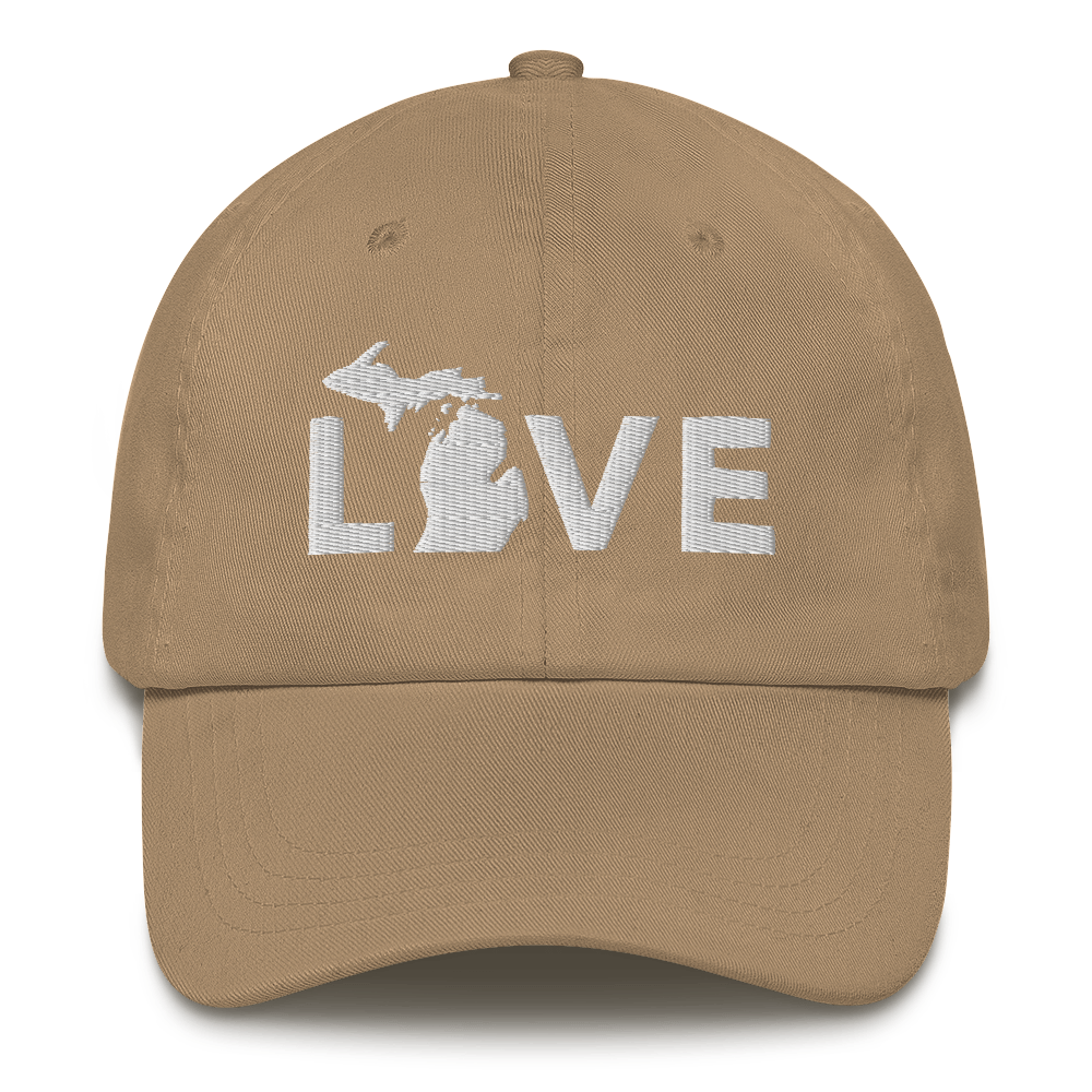 Michigan 'Love' Dad Hat (Geometric Sans Font)