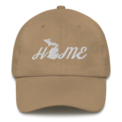 Michigan 'Home' Dad Hat (Script Font)