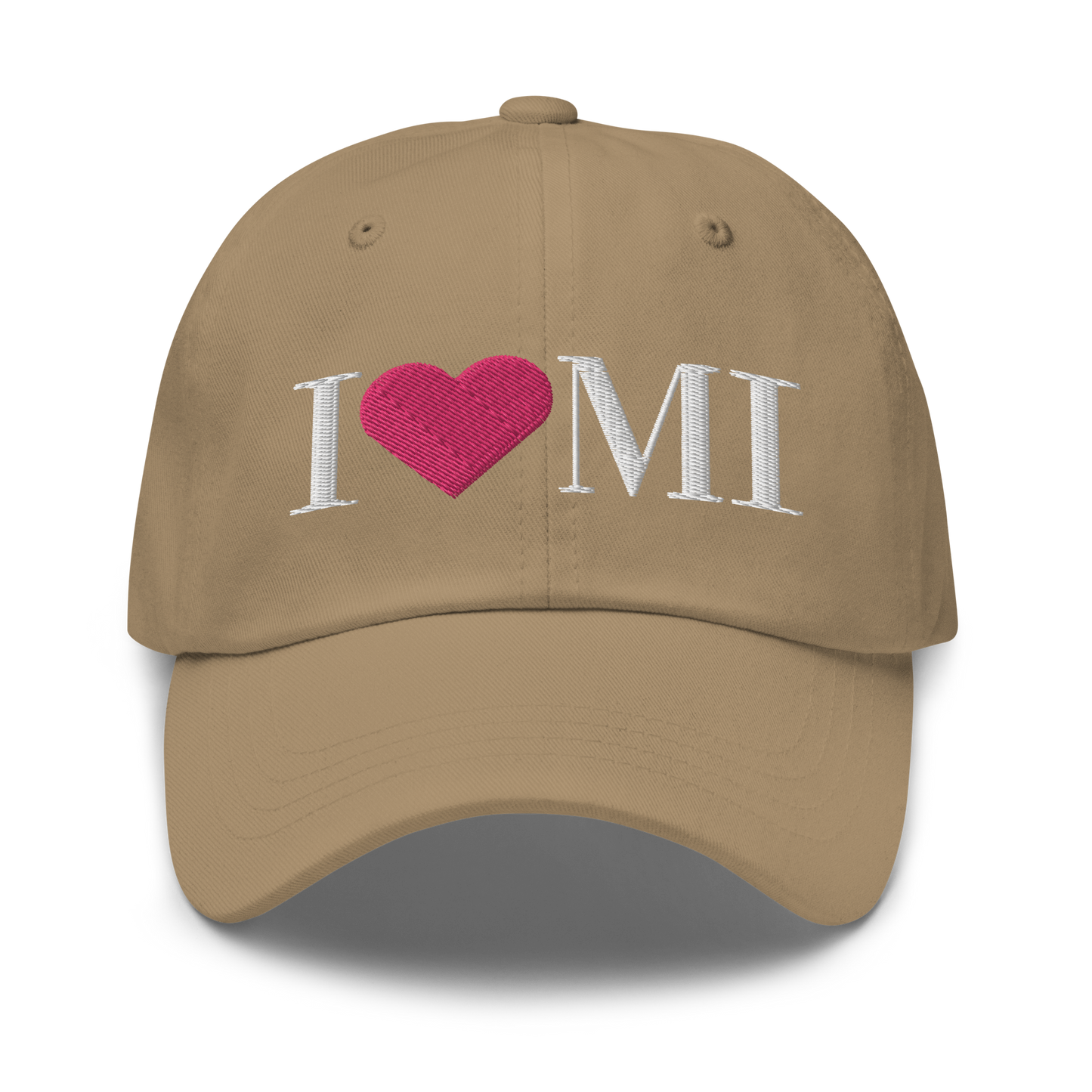 Michigan 'I ❤️ MI' Dad Hat (Didone Font)