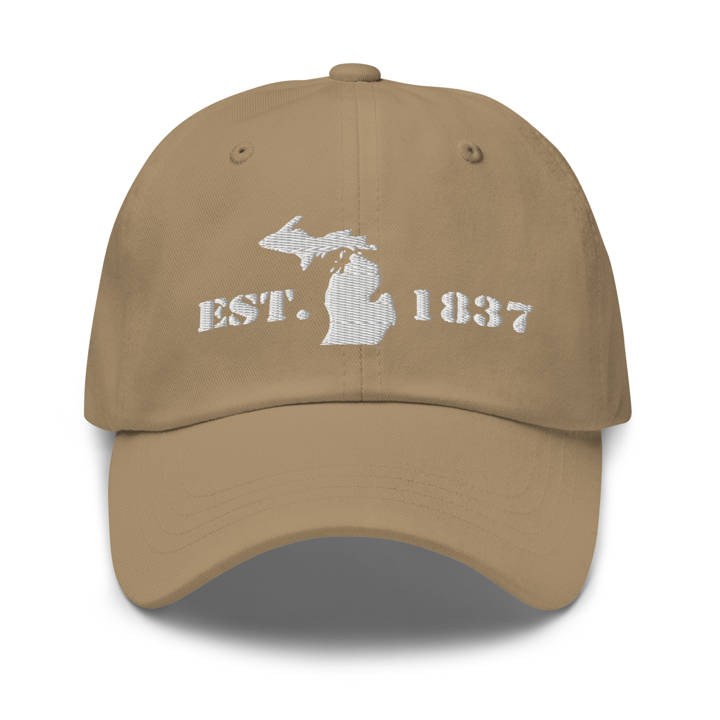 Michigan 'EST 1837' Dad Hat (Army Font)