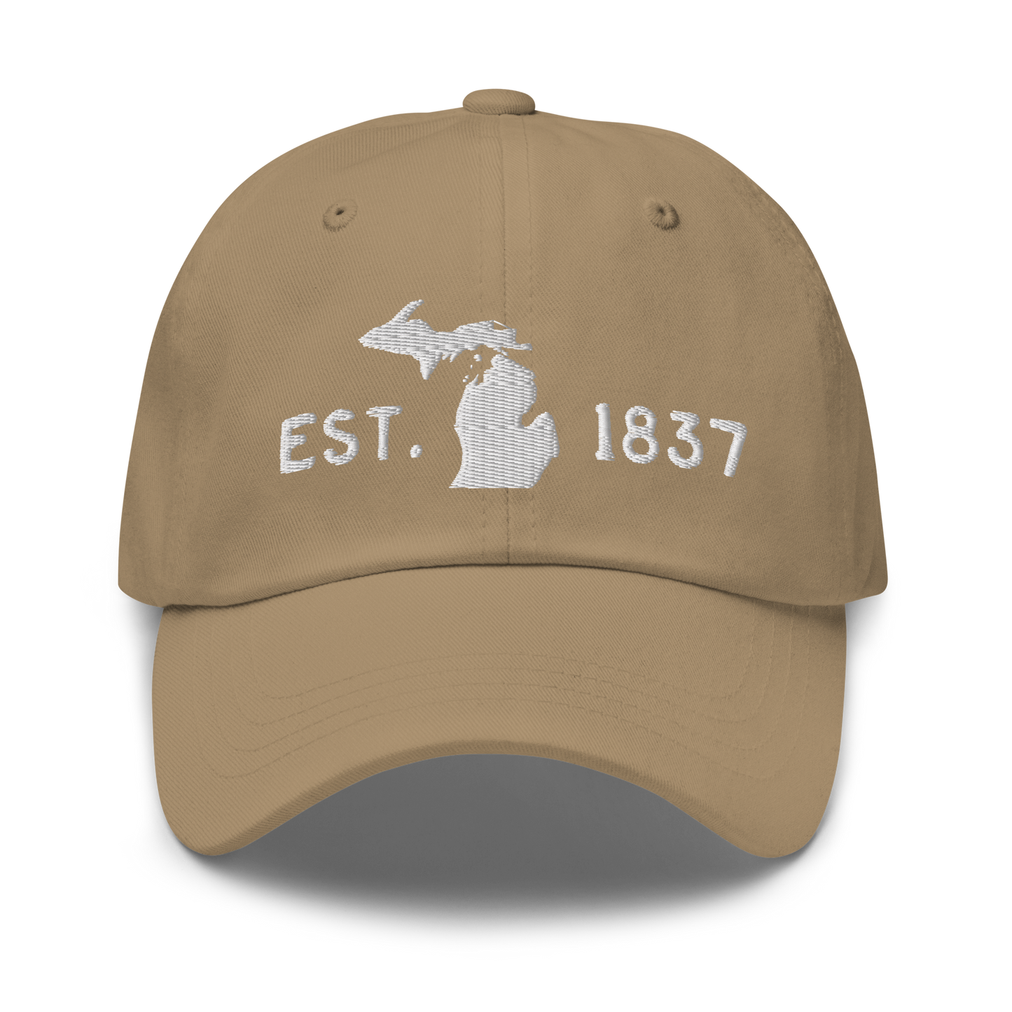 Michigan 'EST 1837' Dad Hat (Licence Plate Font)