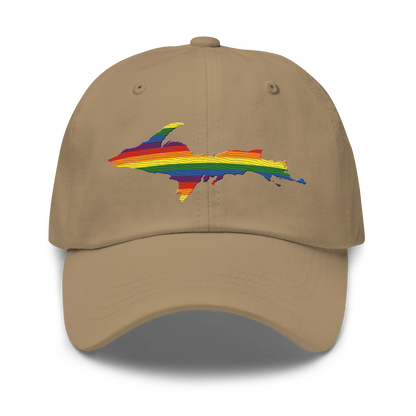 Michigan Upper Peninsula Dad Hat (Pride Edition)