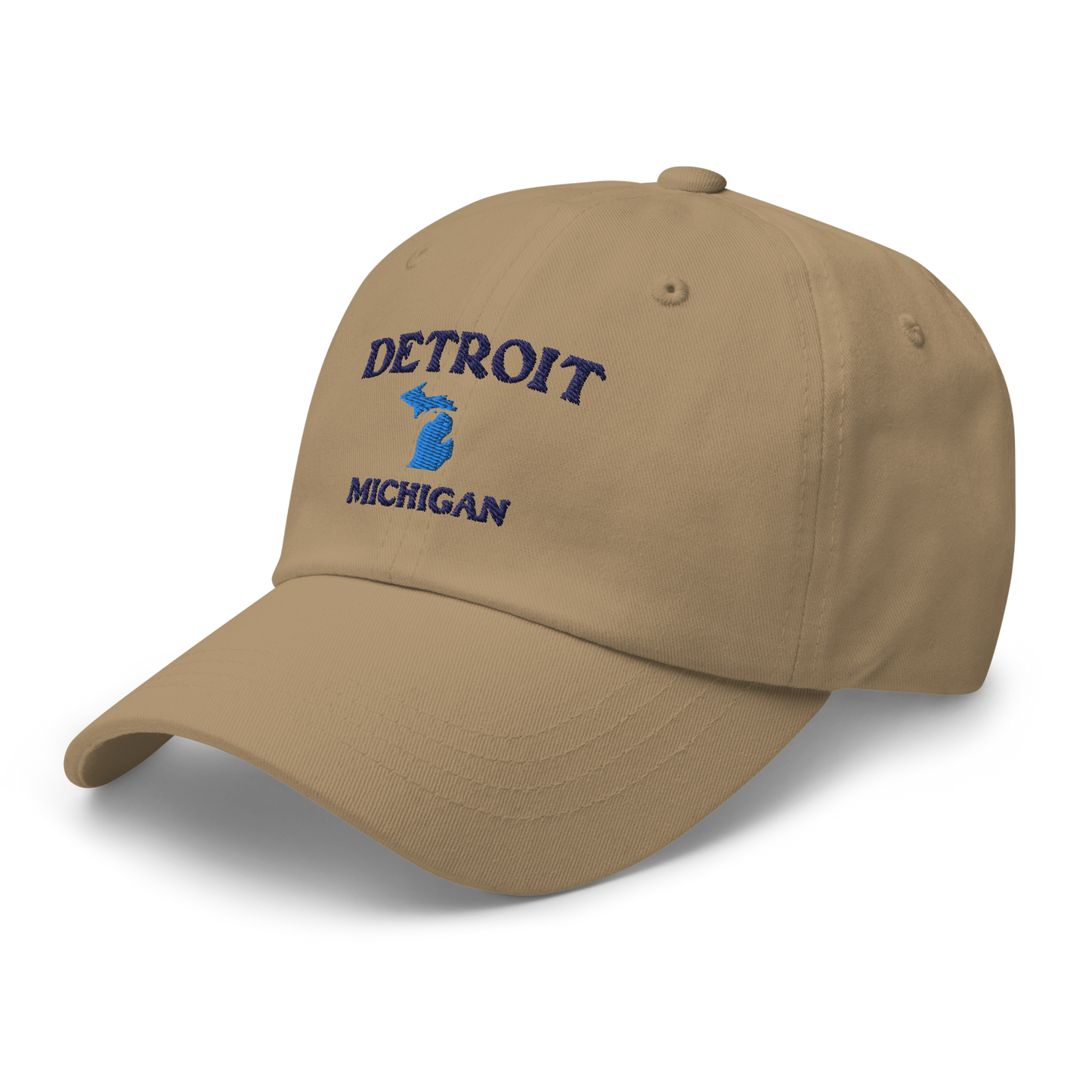 'Detroit Michigan' Dad Hat (w/ Michigan Outline)