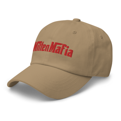 Michigan 'MittenMafia' Dad Hat (Gangster Font) | Red Embroidery