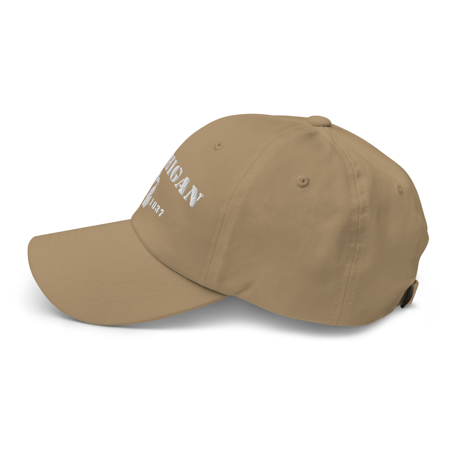 'Michigan EST 1837' Dad Hat (Army Font)